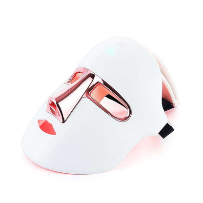 HelloSophia-J Rejuvenation Face Mask in Rose Gold, featuring 7 Color Light Therapy for radiant skin.
